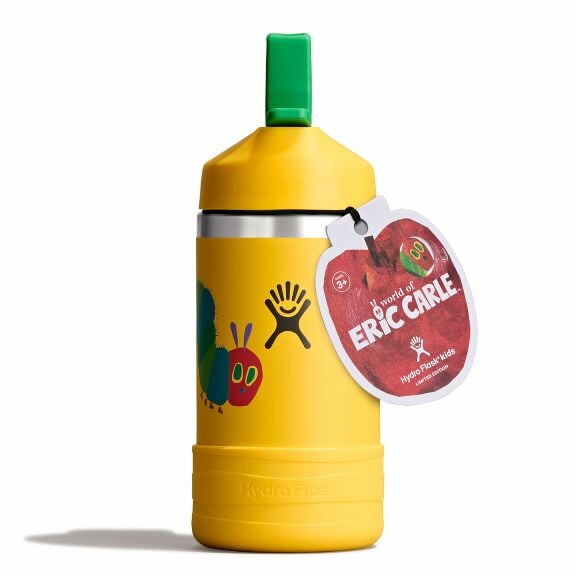 kids-12-oz-bottle-world-of-eric-carletm-a0 le26-w12-1000-kids-12-oz-wide-straw-cap-and-boot-yellow-caterpillar-straight-lid-open-withtag.jpg